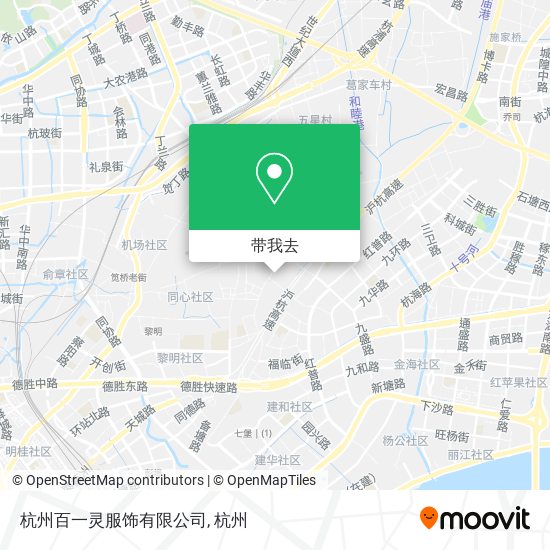 杭州百一灵服饰有限公司地图