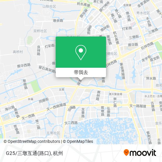 G25/三墩互通(路口)地图