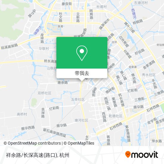 祥余路/长深高速(路口)地图