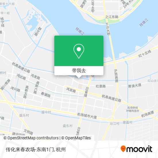 传化来春农场-东南1门地图