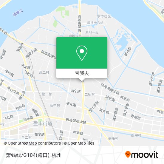萧钱线/G104(路口)地图