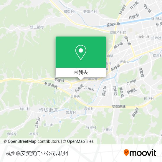 杭州临安笑笑门业公司地图
