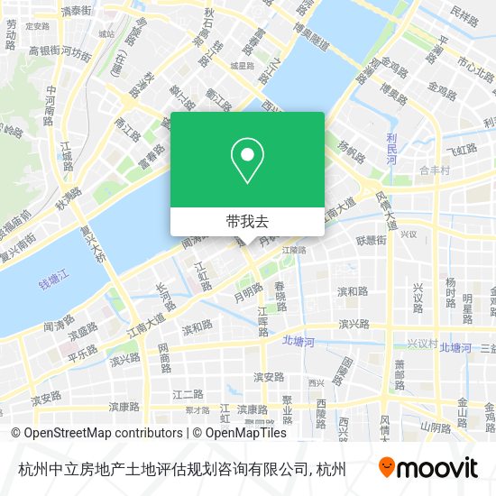 杭州中立房地产土地评估规划咨询有限公司地图