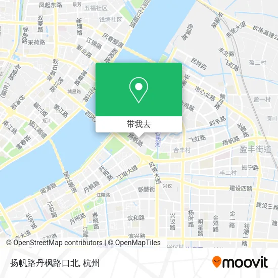 扬帆路丹枫路口北地图