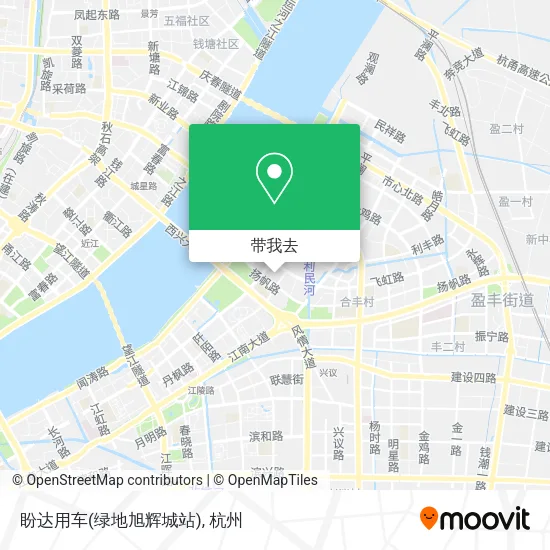 盼达用车(绿地旭辉城站)地图