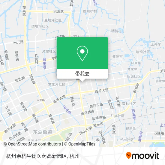 杭州余杭生物医药高新园区地图