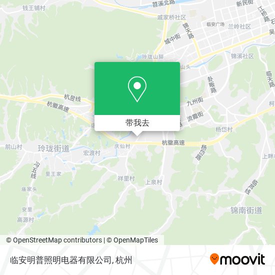 临安明普照明电器有限公司地图