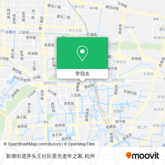 新塘街道井头王社区星光老年之家地图