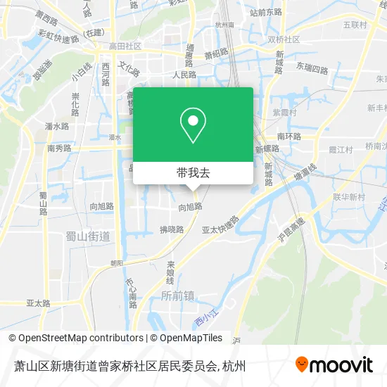 萧山区新塘街道曾家桥社区居民委员会地图