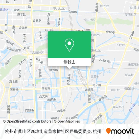 杭州市萧山区新塘街道董家棣社区居民委员会地图