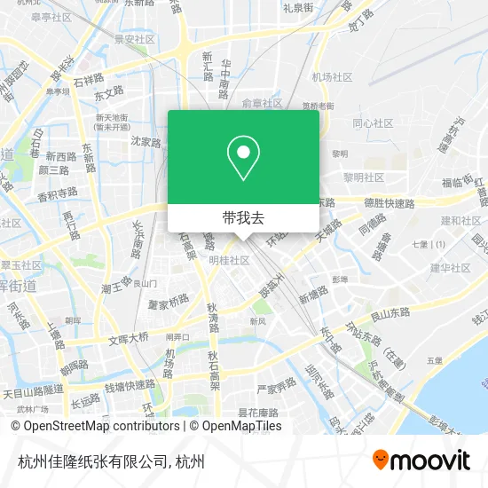 杭州佳隆纸张有限公司地图