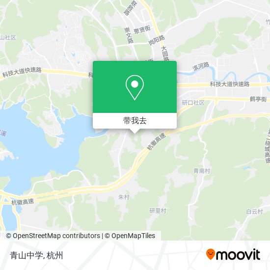 青山中学地图