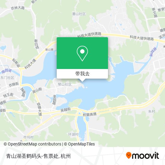 青山湖圣鹤码头-售票处地图