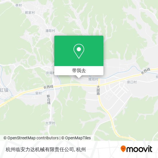 杭州临安力达机械有限责任公司地图
