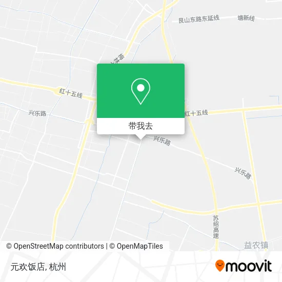 元欢饭店地图