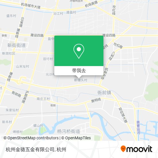杭州金骆五金有限公司地图