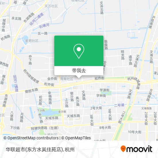 华联超市(东方水岚佳苑店)地图