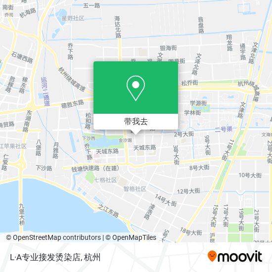 L·A专业接发烫染店地图