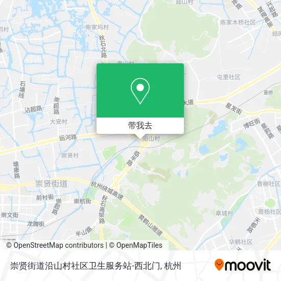 崇贤街道沿山村社区卫生服务站-西北门地图