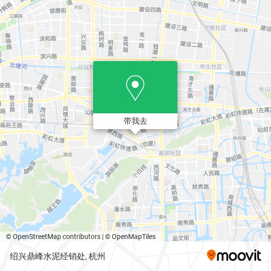 绍兴鼎峰水泥经销处地图