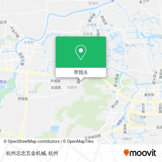 杭州志忠五金机械地图