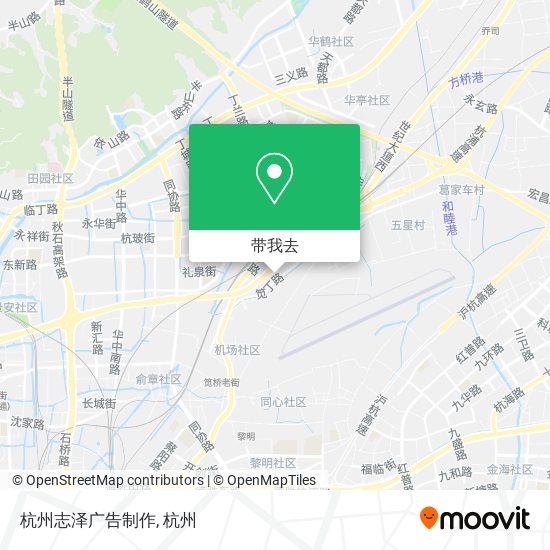杭州志泽广告制作地图