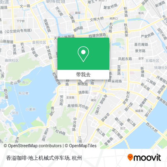 香溢咖啡-地上机械式停车场地图