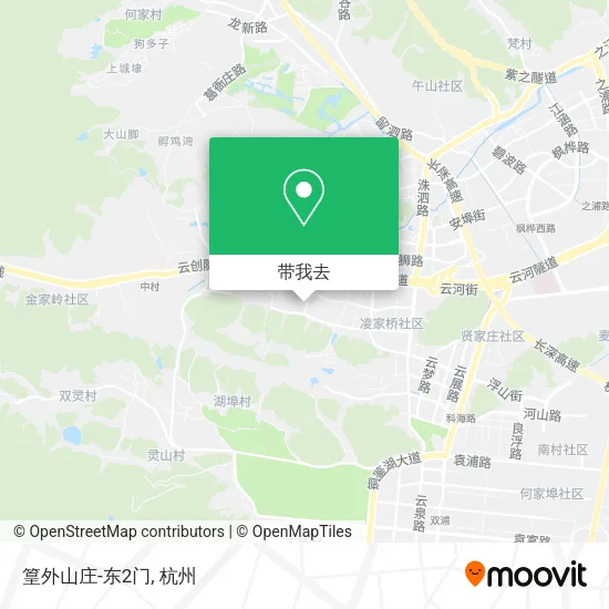 篁外山庄-东2门地图