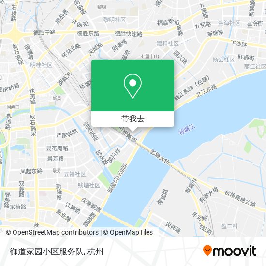 御道家园小区服务队地图