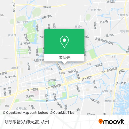 明朗眼镜(杭师大店)地图