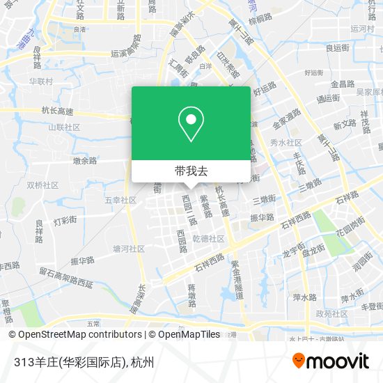 313羊庄(华彩国际店)地图
