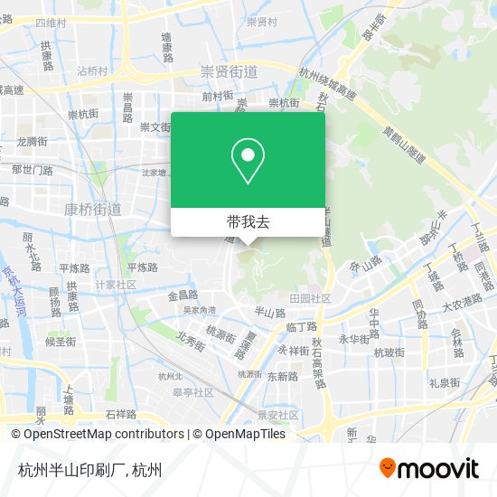杭州半山印刷厂地图