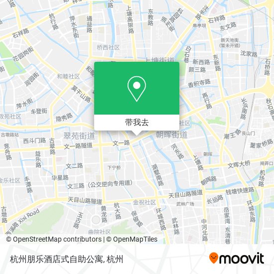 杭州朋乐酒店式自助公寓地图