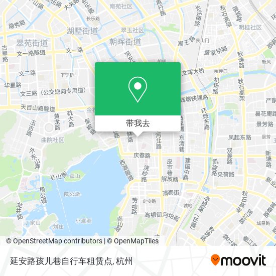 延安路孩儿巷自行车租赁点地图