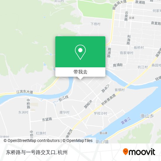 东桥路与一号路交叉口地图