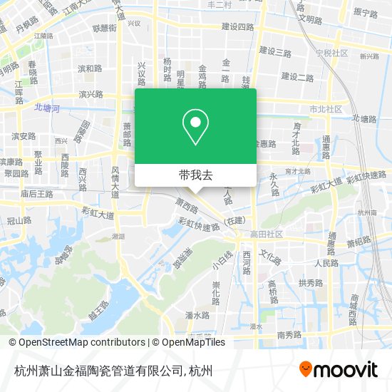 杭州萧山金福陶瓷管道有限公司地图
