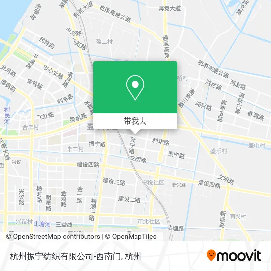 杭州振宁纺织有限公司-西南门地图