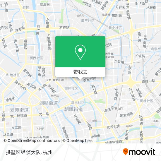 拱墅区经侦大队地图