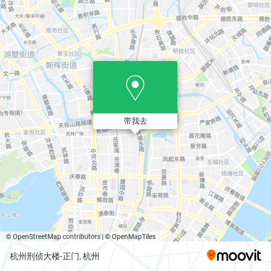 杭州刑侦大楼-正门地图