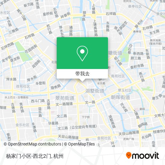 杨家门小区-西北2门地图
