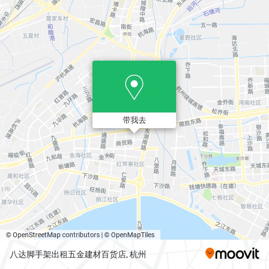 八达脚手架出租五金建材百货店地图