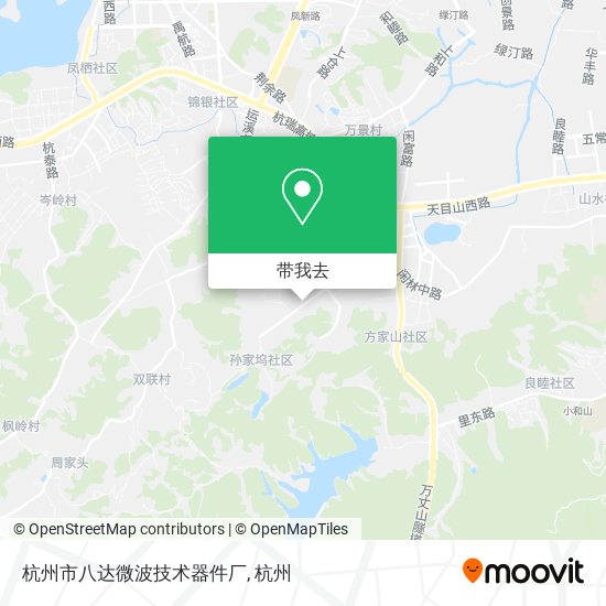 杭州市八达微波技术器件厂地图