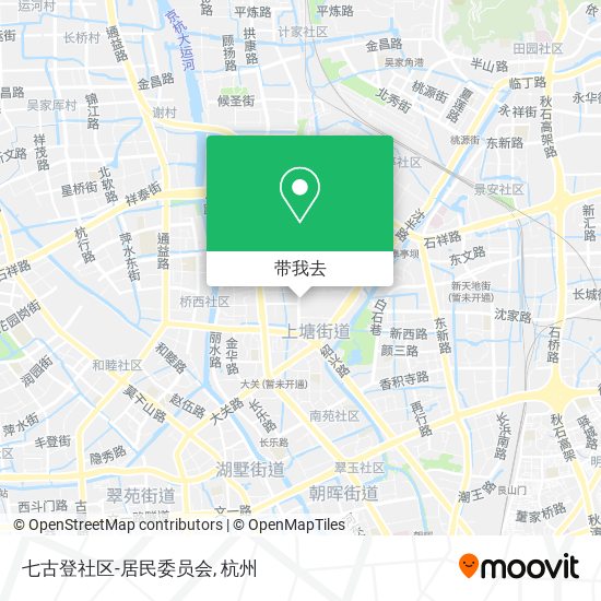 七古登社区-居民委员会地图
