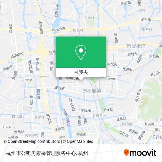 杭州市公租房康桥管理服务中心地图