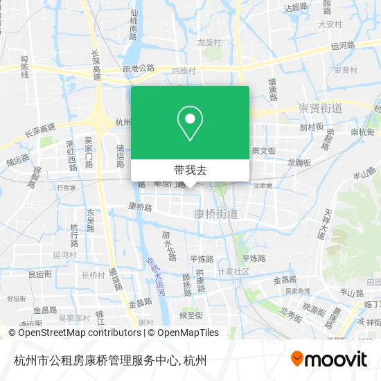 杭州市公租房康桥管理服务中心地图