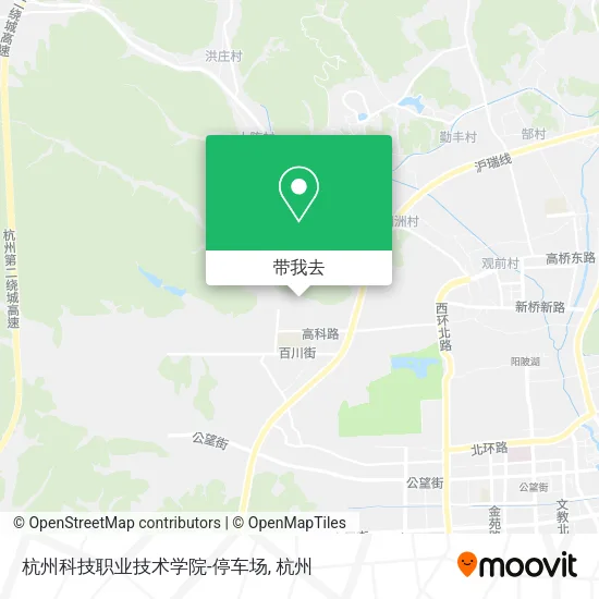杭州科技职业技术学院-停车场地图