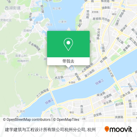 建学建筑与工程设计所有限公司杭州分公司地图