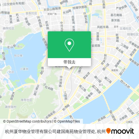 杭州厦华物业管理有限公司建国南苑物业管理处地图