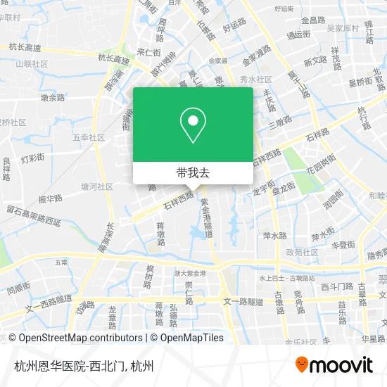 杭州恩华医院-西北门地图