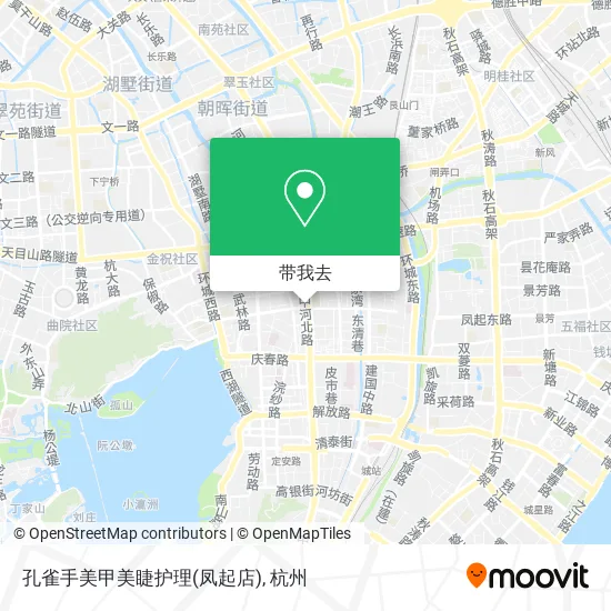 孔雀手美甲美睫护理(凤起店)地图